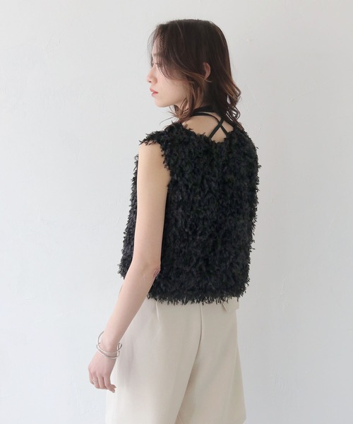 CLEIO(クレイオ)の「【CLEIO】羽フリンジベスト(ベスト・レディース・アイボリー/ブラック・FREE)」の22枚目の写真