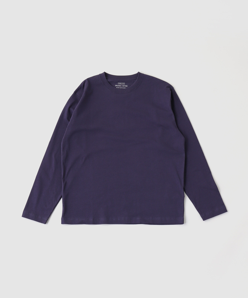 B.C STOCK（ベーセーストック）の「オーガニックコットンナガソデTシャツ（Tシャツ/カットソー・メンズ・アイボリー/ブラック系その他/ネイビー/ホワイト・LARGE/MEDIUM）」の4枚目の写真