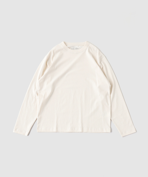 B.C STOCK（ベーセーストック）の「オーガニックコットンナガソデTシャツ（Tシャツ/カットソー・メンズ・アイボリー/ブラック系その他/ネイビー/ホワイト・LARGE/MEDIUM）」の2枚目の写真