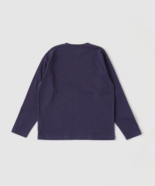 B.C STOCK（ベーセーストック）の「オーガニックコットンナガソデTシャツ（Tシャツ/カットソー・メンズ・アイボリー/ブラック系その他/ネイビー/ホワイト・LARGE/MEDIUM）」の5枚目の写真