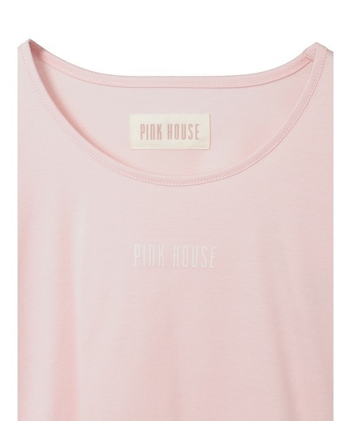 PINK HOUSE（ピンクハウス）の「ロゴプリントカットソー（Tシャツ/カットソー・レディース・アクア/キナリ/ピンク/ブラック・フリー）」の7枚目の写真