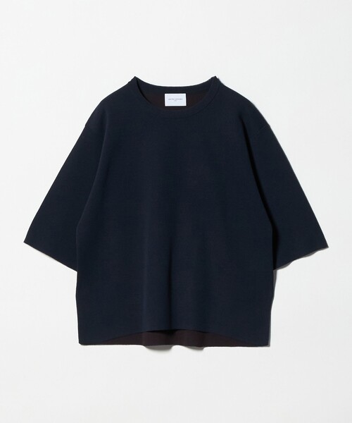 UNITED ARROWS（ユナイテッドアローズ）の「ニット Tシャツ ‐ウォッシャブル‐（ニット/セーター・レディース・グレー系/ピンク/ネイビー・FREE）」の3枚目の写真