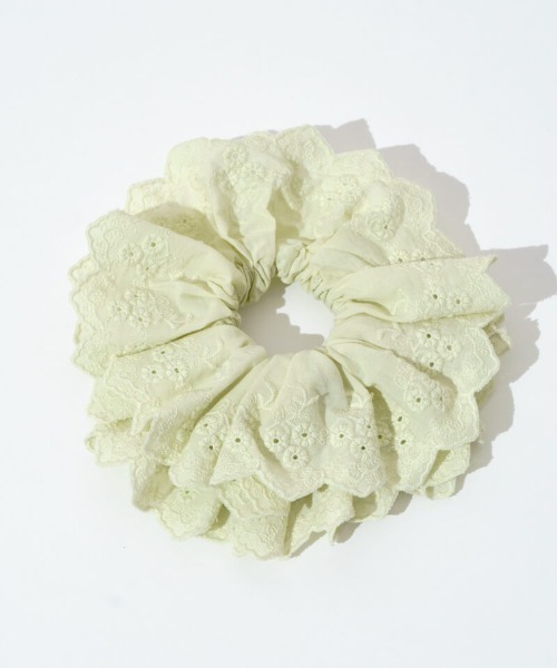 flower(フラワー)の「ガーデンレースシュシュ(シュシュ・レディース・ブルー/グリーン/アイボリー・FREE)」の15枚目の写真