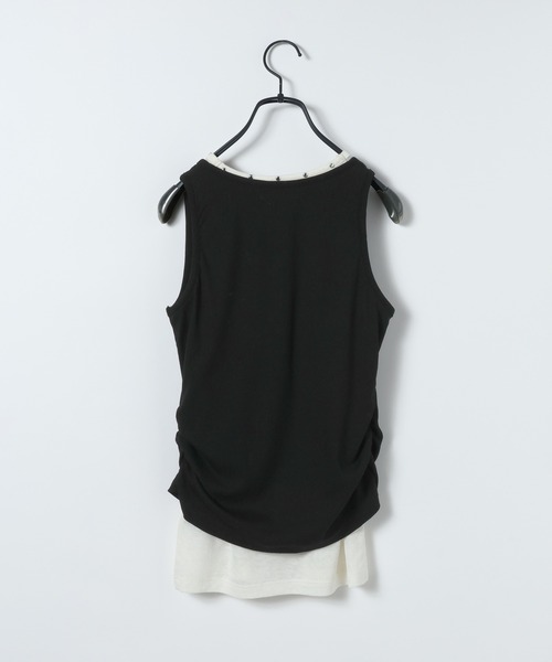 JEANASIS(ジーナシス)の「【25quee】ヘンリータンクSET/668216(タンクトップ・レディース・グリーン系その他/ベージュ系その他/ブラック系その他・FREE)」の4枚目の写真