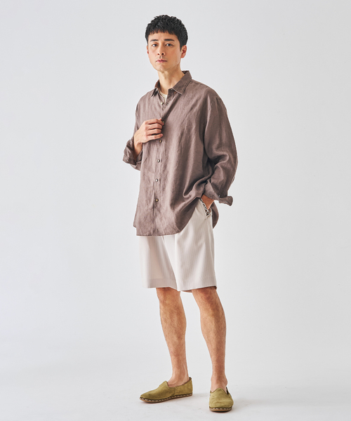 EDIFICE（エディフィス）の「ストライプ サイド アジャスト ショーツ（その他パンツ・メンズ・ネイビー/アイボリー・SMALL/MEDIUM/LARGE）」の3枚目の写真