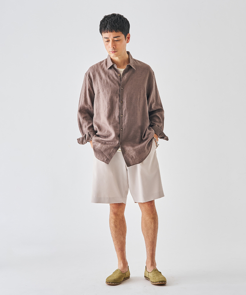 EDIFICE（エディフィス）の「ストライプ サイド アジャスト ショーツ（その他パンツ・メンズ・ネイビー/アイボリー・SMALL/MEDIUM/LARGE）」の4枚目の写真