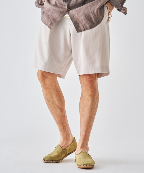 EDIFICE（エディフィス）の「ストライプ サイド アジャスト ショーツ（その他パンツ・メンズ・ネイビー/アイボリー・SMALL/MEDIUM/LARGE）」の5枚目の写真