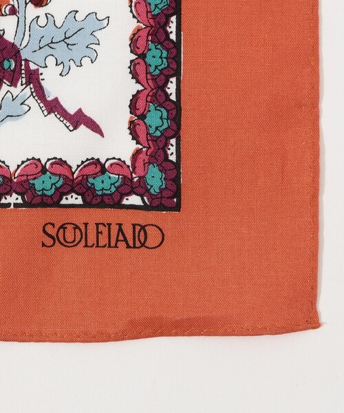 SOULEIADO(ソレイアード)の「SOULEIADO コットンプリント バンダナ(バンダナ/スカーフ・レディース・グレー系その他2/グリーン系その他/オレンジ系その他2・FREE)」の12枚目の写真