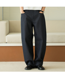 HYOJI（ヒョージ）の「26 SS セミカーブドヘリンボーンデニムパンツ (2カラー)（デニムパンツ）」