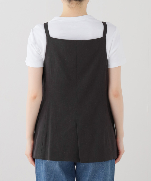 JOURNAL STANDARD(ジャーナルスタンダード)の「ラミーコットンツイル ジレ(その他アウター・レディース・ブラック系その他/ホワイト×ホワイト・FREE)」の14枚目の写真