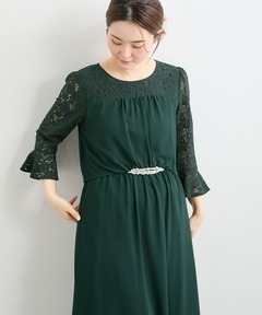 WEB限定 Sサイズ】メッシュ花刺繍ベスト付きワンピース（ワンピース