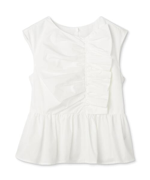 NATURAL BEAUTY BASIC(ナチュラルビューティーベーシック)の「フロントギャザーペプラムブラウス(シャツ/ブラウス・レディース・ブラウン/イエロー/オフホワイト・フリ-)」の13枚目の写真