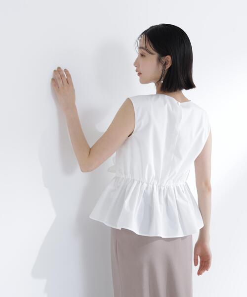 NATURAL BEAUTY BASIC(ナチュラルビューティーベーシック)の「フロントギャザーペプラムブラウス(シャツ/ブラウス・レディース・ブラウン/イエロー/オフホワイト・フリ-)」の17枚目の写真