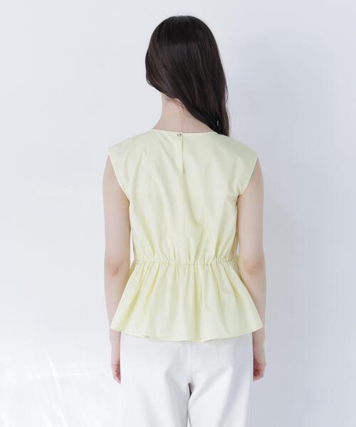 NATURAL BEAUTY BASIC(ナチュラルビューティーベーシック)の「フロントギャザーペプラムブラウス(シャツ/ブラウス・レディース・ブラウン/イエロー/オフホワイト・フリ-)」の7枚目の写真