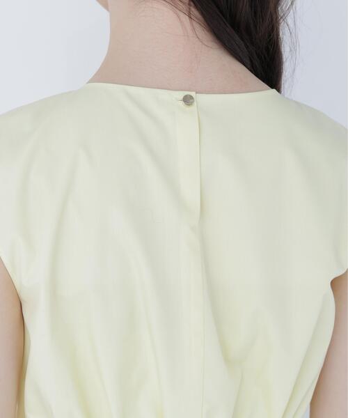 NATURAL BEAUTY BASIC(ナチュラルビューティーベーシック)の「フロントギャザーペプラムブラウス(シャツ/ブラウス・レディース・ブラウン/イエロー/オフホワイト・フリ-)」の9枚目の写真