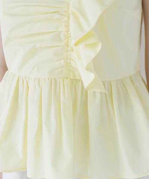 NATURAL BEAUTY BASIC(ナチュラルビューティーベーシック)の「フロントギャザーペプラムブラウス(シャツ/ブラウス・レディース・ブラウン/イエロー/オフホワイト・フリ-)」の11枚目の写真
