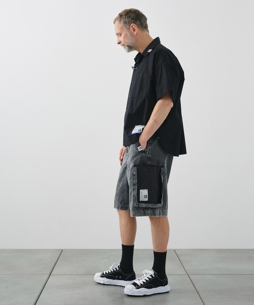 Maison MIHARA YASUHIRO(メゾンミハラヤスヒロ)の「【in・stru(men-tal)./インストールメンタル】DAMAGED CARGO SHORT PANTS【MIHARAYASUHIRO/ミハラヤスヒロ】(その他パンツ・メンズ・ブラック/ダークグリーン・44/46)」の9枚目の写真