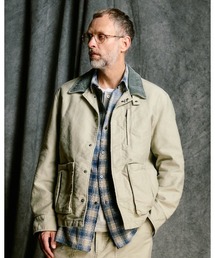 wjk（ダヴルジェイケイ）の「heavy moleskin short coverall jacket（ライダースジャケット）」