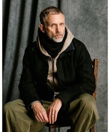wjk（ダヴルジェイケイ）の「heavy moleskin short coverall jacket（ライダースジャケット）」