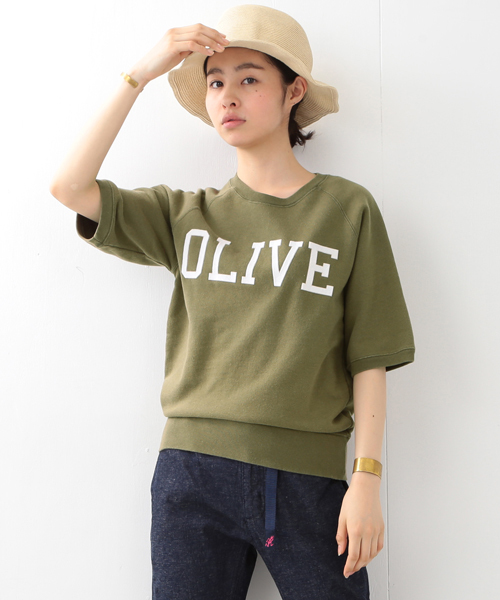 BEAMS BOY（ビームスボーイ）の「FRUIT OF THE LOOM×BEAMS BOY / ワッペン ショートスリーブ（スウェット・レディース・グレー/オリーブ/ネイビー・ONE SIZE）」の2枚目の写真