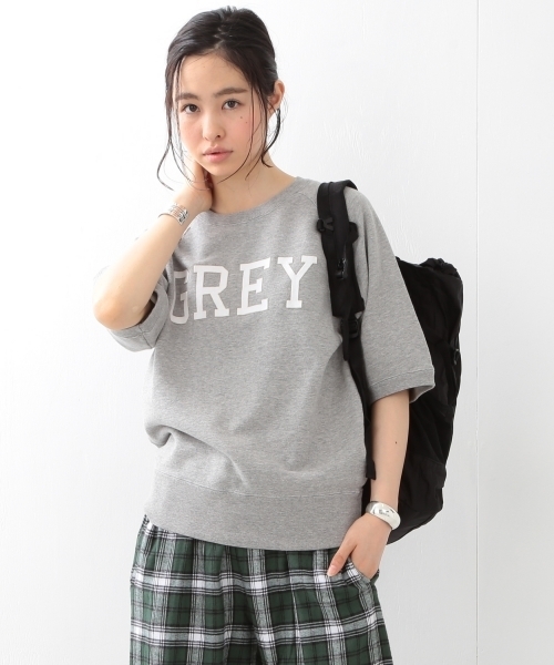 BEAMS BOY（ビームスボーイ）の「FRUIT OF THE LOOM×BEAMS BOY / ワッペン ショートスリーブ（スウェット・レディース・グレー/オリーブ/ネイビー・ONE SIZE）」の4枚目の写真