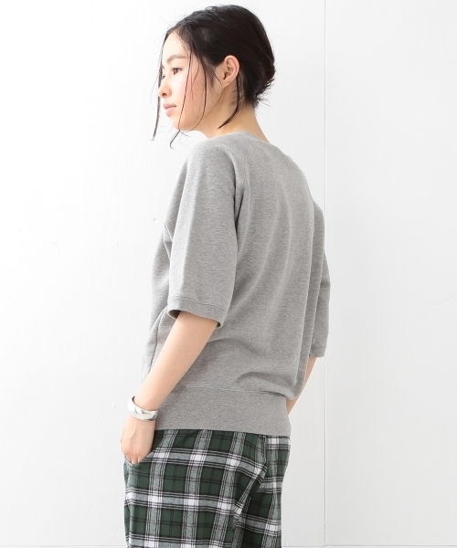 BEAMS BOY（ビームスボーイ）の「FRUIT OF THE LOOM×BEAMS BOY / ワッペン ショートスリーブ（スウェット・レディース・グレー/オリーブ/ネイビー・ONE SIZE）」の7枚目の写真