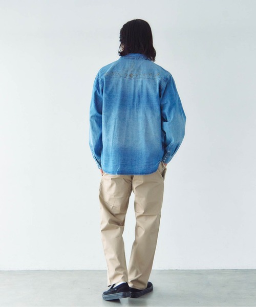 JACKROSE(ジャックローズ)の「JE STUDS DENIM SHIRTS(シャツ/ブラウス・メンズ・ライトインディゴブルー/インディゴブルー・M/L/XL)」の15枚目の写真
