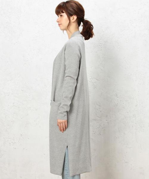 green label relaxing（グリーンレーベルリラクシング）の「KF HandWash C/A S/ロング カーディガン◆（カーディガン/ボレロ・レディース・ライトグレー/モカ/ネイビー/その他1・FREE）」の7枚目の写真