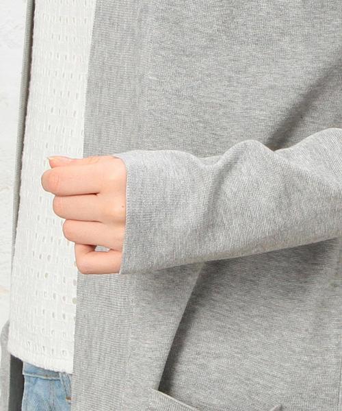 green label relaxing（グリーンレーベルリラクシング）の「KF HandWash C/A S/ロング カーディガン◆（カーディガン/ボレロ・レディース・ライトグレー/モカ/ネイビー/その他1・FREE）」の10枚目の写真