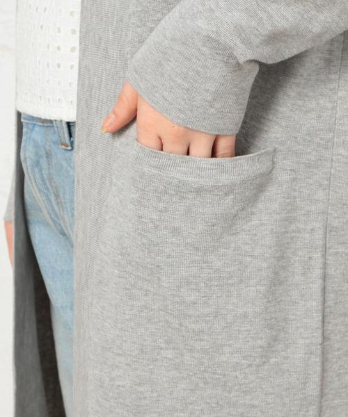 green label relaxing（グリーンレーベルリラクシング）の「KF HandWash C/A S/ロング カーディガン◆（カーディガン/ボレロ・レディース・ライトグレー/モカ/ネイビー/その他1・FREE）」の15枚目の写真
