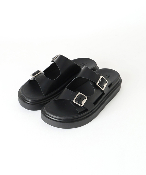 B.C STOCK（ベーセーストック）の「2BELT プラットフォームサンダル（サンダル・メンズ・ブラック/ベージュ・28cm/27cm/26cm）」の9枚目の写真