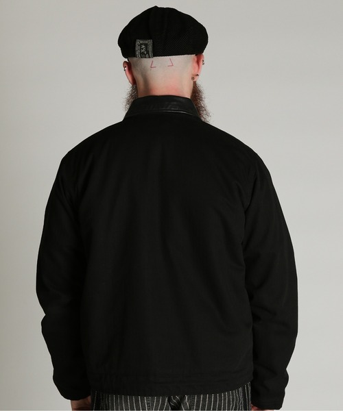 Schott（ショット）の「Schott/ショット/HERRINGBONE N-1 JKT/ヘリンボーン N-1 ジャケット（ミリタリージャケット・メンズ・ライトグレー/ブラック・M/XL/L/2XL）」の6枚目の写真