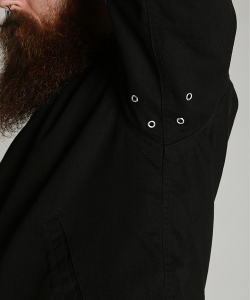 Schott（ショット）の「Schott/ショット/HERRINGBONE N-1 JKT/ヘリンボーン N-1 ジャケット（ミリタリージャケット・メンズ・ライトグレー/ブラック・M/XL/L/2XL）」の9枚目の写真