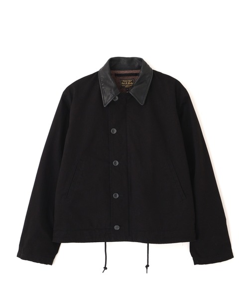 Schott（ショット）の「Schott/ショット/HERRINGBONE N-1 JKT/ヘリンボーン N-1 ジャケット（ミリタリージャケット・メンズ・ライトグレー/ブラック・M/XL/L/2XL）」の14枚目の写真