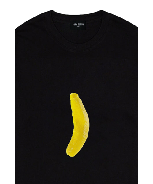 BORN SLIPPY（ボーンスリッピー）の「Banana Jelly T-shirt (Black)（Tシャツ/カットソー・レディース・その他・FREE）」の3枚目の写真