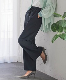 【WEB限定/+5cm丈長め】【極・名品パンツ】シェルタリングワイドパンツ