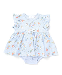 SLAP SLIP BABY（スラップスリップベビー）の「【お揃い】バルーン宝石アイス果物総柄プリントボディミニベビー(60~80cm)（ロンパース）」