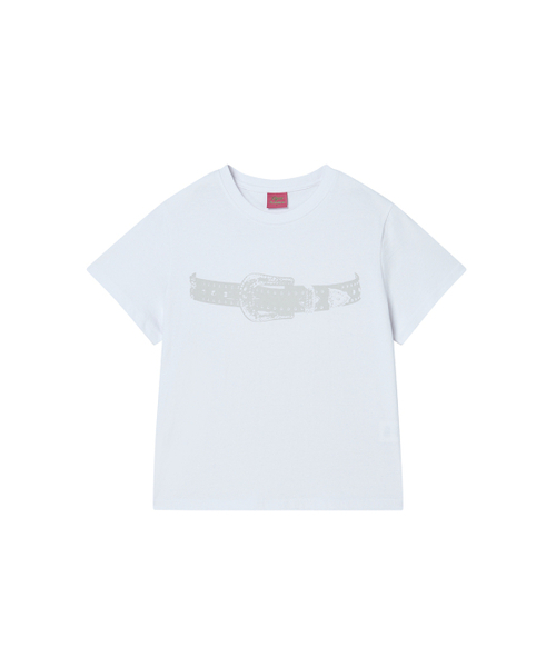 NYXX(エヌワイエックスエックス)の「BELT TEE WHITE(Tシャツ/カットソー・レディース・その他・FREE)」の2枚目の写真