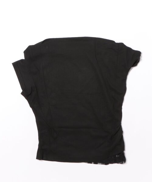 VIBGYOR(ヴィブジョー)の「【LAMPOON】レースレイヤードオフショルT(Tシャツ/カットソー・レディース・ブラック/ホワイト・FREE)」の17枚目の写真
