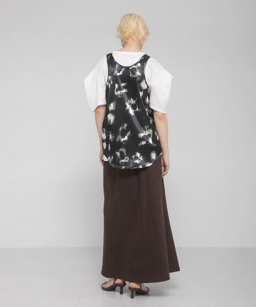 LAATO(ラート)の「tack sleeve tee(Tシャツ/カットソー・レディース・ホワイト/キャメル/ブラック・FREE)」の17枚目の写真