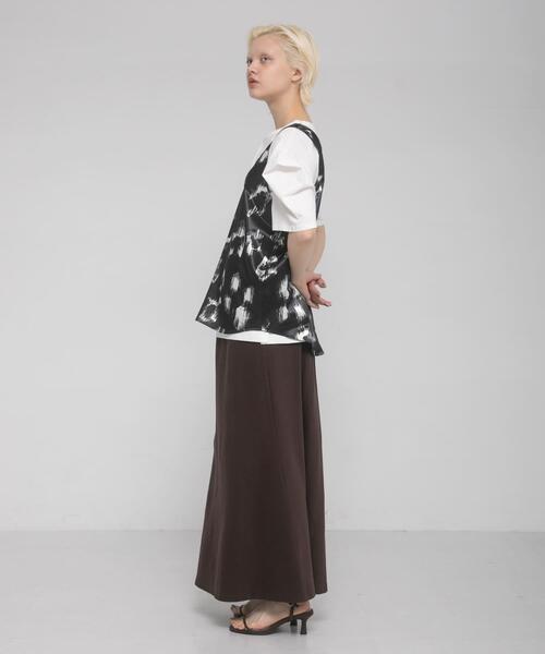 LAATO(ラート)の「tack sleeve tee(Tシャツ/カットソー・レディース・ホワイト/キャメル/ブラック・FREE)」の18枚目の写真