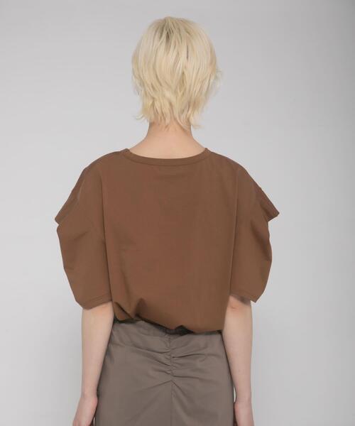 LAATO(ラート)の「tack sleeve tee(Tシャツ/カットソー・レディース・ホワイト/キャメル/ブラック・FREE)」の15枚目の写真