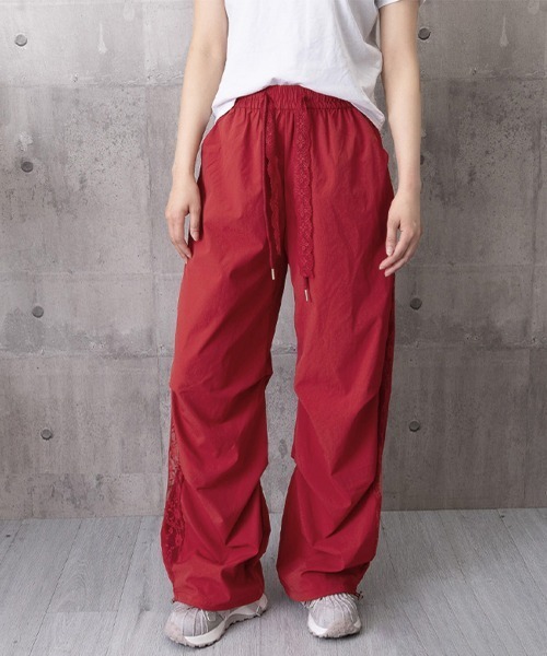 Miniministore(ミニミニストア)の「ワイドパンツ サイドレース ロングパンツ(その他パンツ・レディース・ホワイト/レッド/ブラック・FREE)」の19枚目の写真