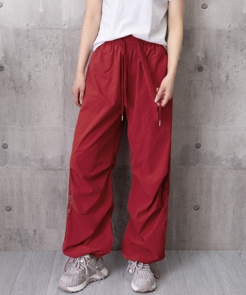 Miniministore(ミニミニストア)の「ワイドパンツ サイドレース ロングパンツ(その他パンツ・レディース・ホワイト/レッド/ブラック・FREE)」の20枚目の写真