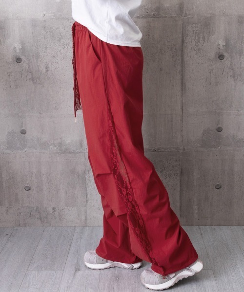 Miniministore(ミニミニストア)の「ワイドパンツ サイドレース ロングパンツ(その他パンツ・レディース・ホワイト/レッド/ブラック・FREE)」の21枚目の写真