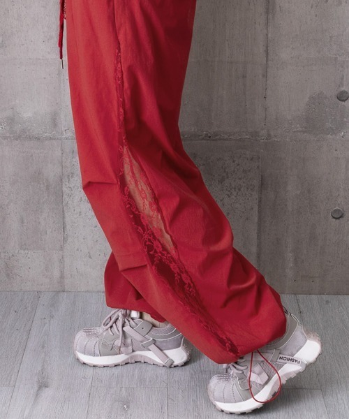 Miniministore(ミニミニストア)の「ワイドパンツ サイドレース ロングパンツ(その他パンツ・レディース・ホワイト/レッド/ブラック・FREE)」の22枚目の写真