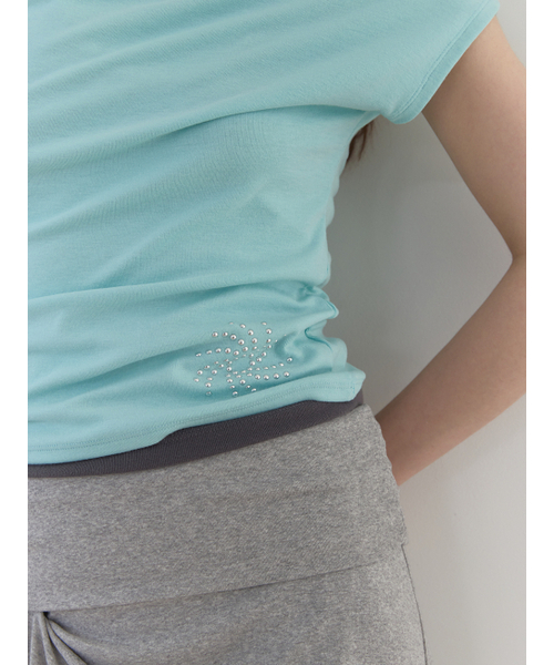 ASURA(アスラ)の「STUDDED ONE-SHOULDER T (MINT)(Tシャツ/カットソー・レディース・その他・OS)」の3枚目の写真