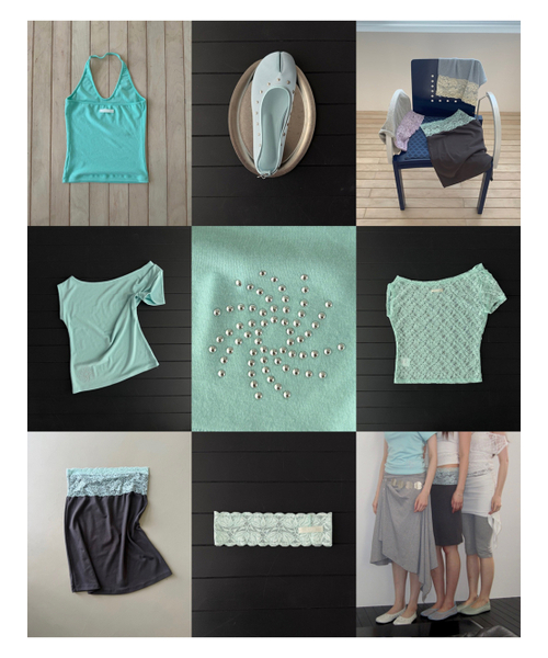 ASURA(アスラ)の「STUDDED ONE-SHOULDER T (MINT)(Tシャツ/カットソー・レディース・その他・OS)」の5枚目の写真