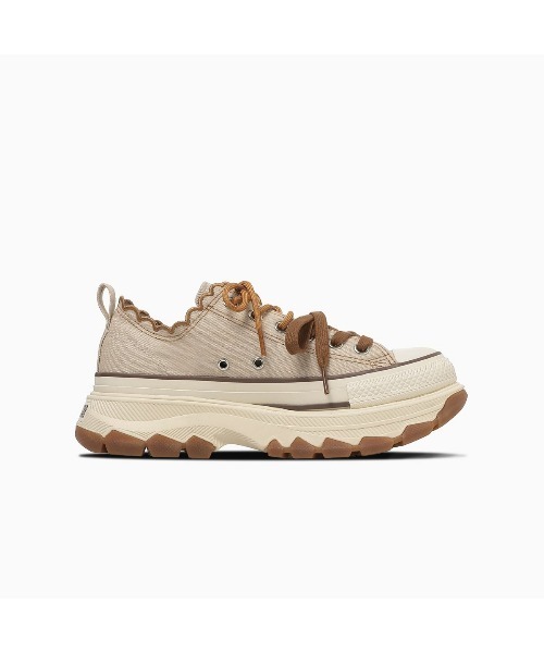 CONVERSE（コンバース）の「CONVERSE ALL STAR TREKWAVE LACEEDGE OX（コンバース オールスター トレックウエーブ レースエッジ OX）（スニーカー・メンズ・ベージュ系/ブラウン系・25cm/24.5cm/24cm/23.5cm/23cm/22.5cm）」の3枚目の写真