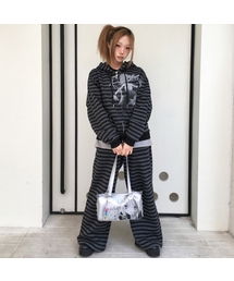 SHUGO CHARA! STRIPE SWEATPANTS(BLACK)